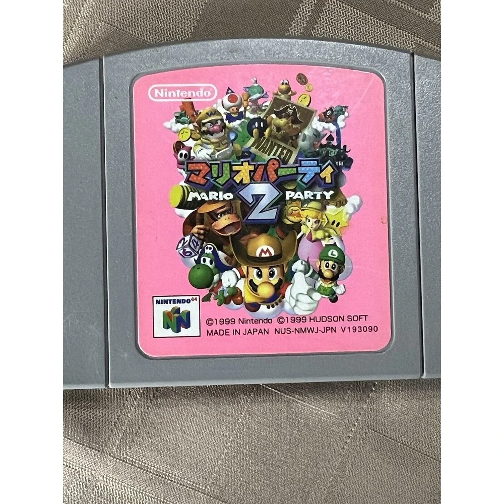 Nintendo 64 Mario Party 2 Mario Tennis Japan N64 game lot Of 4 Cassettes '99 '00